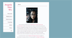 Desktop Screenshot of angelaxiaowu.com